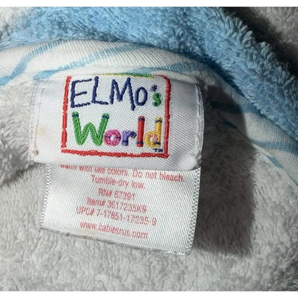 Elmo's World hooded bath towel Sesame Workshop 2009